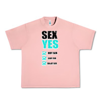 Salmon SEX YES HOT SEX SAFE SEX GREAT SEX Urban Heavy Tee - Bettercallsaul