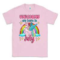 Bubblegum Pink unicorns are born in july Classic Tee - Jasminsmagicworld