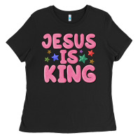 Black jesus is king Ladies Tee - MaliasSmallBusiness