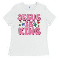 White jesus is king Ladies Tee - MaliasSmallBusiness