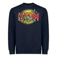 Navy autism mom Heavyweight Sweatshirt - CowGirlArtShop