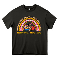 Asphalt back to school rainbow hello fourth grade Heavy Core Tee - AdoDesignShop