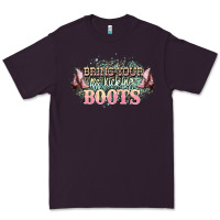 Plum bring your ass kicking boots Premium Tee - NancyCooperArtShop