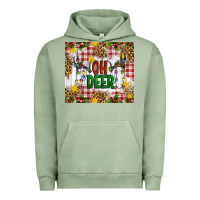 Pigment Oil Green Oh Deer Urban Hoodie - Artiststas