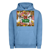 Pigment Pebble Blue Oh Deer Urban Hoodie - Artiststas