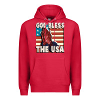 Cardinal God Bless the USA Premium Hoodie - FaDigitalArtStudio
