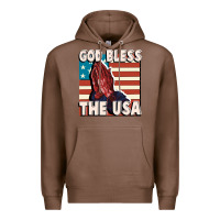 Chestnut God Bless the USA Premium Hoodie - FaDigitalArtStudio