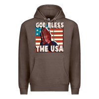 Coffee God Bless the USA Premium Hoodie - FaDigitalArtStudio