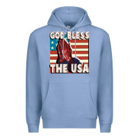 Colony Blue God Bless the USA Premium Hoodie - FaDigitalArtStudio