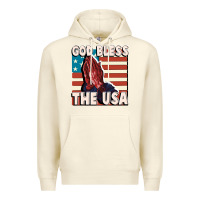 Sandshell God Bless the USA Premium Hoodie - FaDigitalArtStudio