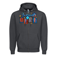 Smoke American mini 4th of july Zipper Hoodie - FaDigitalArtStudio