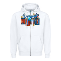 White American mini 4th of july Zipper Hoodie - FaDigitalArtStudio