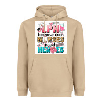 Mushroom LPN because nurses need heroes Heavyweight Hoodie - LillyAllenDesigns