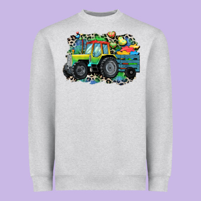 Autism Farm Tractor Heavyweight Sweatshirt Designed By Cowgirlartshop