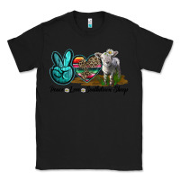 Black Peace Love Southdown Sheep Classic Tee - LillyAllenDesigns