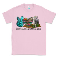 Bubblegum Pink Peace Love Southdown Sheep Classic Tee - LillyAllenDesigns