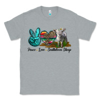 Heather Grey Peace Love Southdown Sheep Classic Tee - LillyAllenDesigns