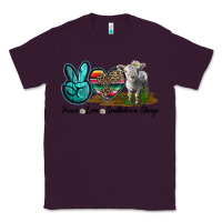 Plum Peace Love Southdown Sheep Classic Tee - LillyAllenDesigns