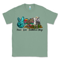 Sage Peace Love Southdown Sheep Classic Tee - LillyAllenDesigns