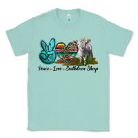 Seafoam Peace Love Southdown Sheep Classic Tee - LillyAllenDesigns