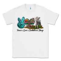 White Peace Love Southdown Sheep Classic Tee - LillyAllenDesigns