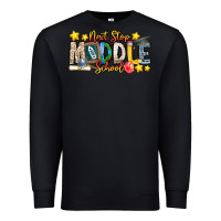 Black Next Stop Middle School Premium Sweatshirt - CowhideDigitalArt