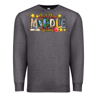 Charcoal Heather Next Stop Middle School Premium Sweatshirt - CowhideDigitalArt