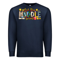 Navy Next Stop Middle School Premium Sweatshirt - CowhideDigitalArt