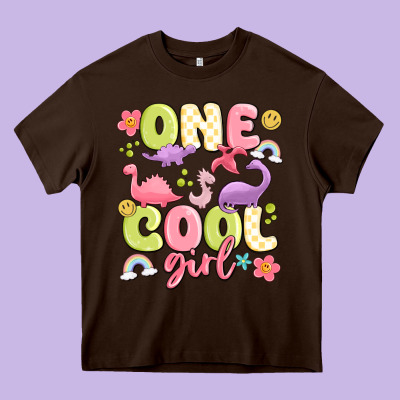 One Cool Girl Heavy Core Tee Designed By Maliassmallbusiness