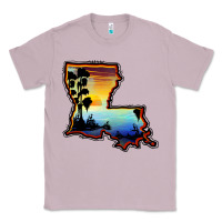 Lilac louisiana  sunset map Classic Tee - BarkalooDesign