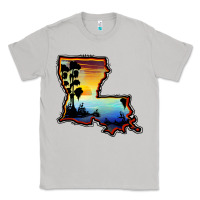 Moon Dust louisiana  sunset map Classic Tee - BarkalooDesign