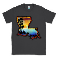 Smoke louisiana  sunset map Classic Tee - BarkalooDesign