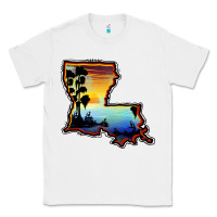 White louisiana  sunset map Classic Tee - BarkalooDesign