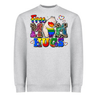 Heather Grey pride free mom hugs Heavyweight Sweatshirt - CowGirlArtShop