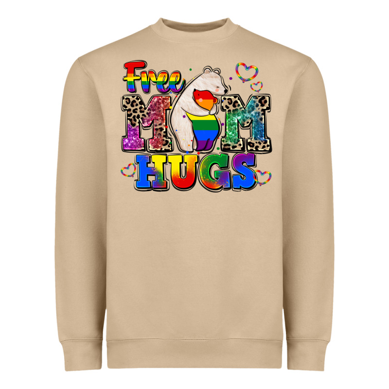 Pride Free Mom Hugs Heavyweight Sweatshirt by CowGirlArtShop | Teevron