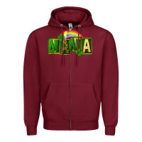 Burgundy St. Patricks Day mama Zipper Hoodie - FaDigitalArtStudio