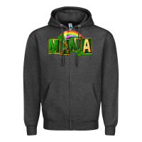 Charcoal Heather St. Patricks Day mama Zipper Hoodie - FaDigitalArtStudio
