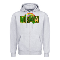 Heather Grey St. Patricks Day mama Zipper Hoodie - FaDigitalArtStudio