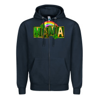 Navy St. Patricks Day mama Zipper Hoodie - FaDigitalArtStudio