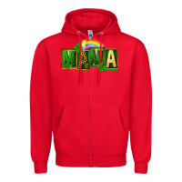 Red St. Patricks Day mama Zipper Hoodie - FaDigitalArtStudio