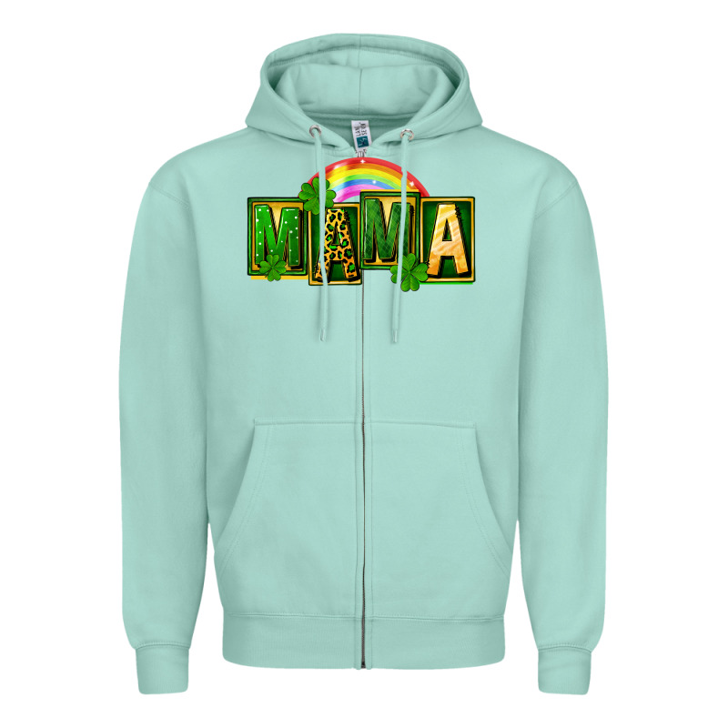 St. Patricks Day Mama Zipper Hoodie by FaDigitalArtStudio | Teevron