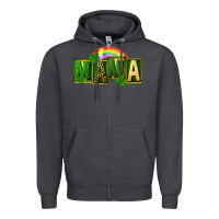 Smoke St. Patricks Day mama Zipper Hoodie - FaDigitalArtStudio
