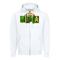 White St. Patricks Day mama Zipper Hoodie - FaDigitalArtStudio