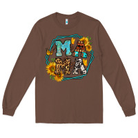 Chestnut sunflowers hexagon frame mama Long Sleeve Tee - Jasminsmagicworld