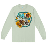 Matcha sunflowers hexagon frame mama Long Sleeve Tee - Jasminsmagicworld
