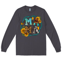 Smoke sunflowers hexagon frame mama Long Sleeve Tee - Jasminsmagicworld