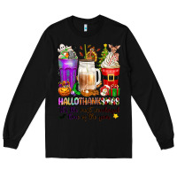 Black Hallothanksmas coffee cups Long Sleeve Tee - texasbilliewilder
