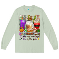 Matcha Hallothanksmas coffee cups Long Sleeve Tee - texasbilliewilder