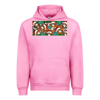 Fuchsia Pink Santa skeleton christmas Urban Hoodie - Artiststas