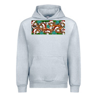 Heather Grey Santa skeleton christmas Urban Hoodie - Artiststas